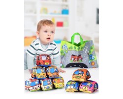 Spelgoed auto-Speelgoed auto10set-9 auto's &speelkleed-Montessori Speelgoed-Baby speelgoed - Sensorisch speelgoed - Speelgoed 1 Jaar - Speelgoed 2 Jaar