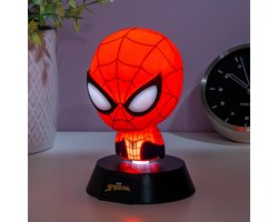 Spider-Man Icon Light – officieel gelicentieerde Disney vrijstaande bureaulamp, gamingkamer decoratie en merchandise voor jongens en meisjes, nachtlampje cadeau-accessoire voor speelkamer en slaapkamer (10 cm) – Paladone
