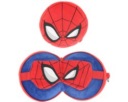 Spiderman 2 in 1 slaapmasker en reiskussen