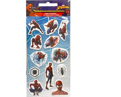 Spiderman stickers, 4 setjes spiderman stickers, Stickers, Spiderman, Spiderman gezwollen schuim sticker set van 4