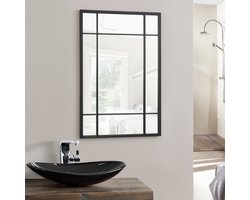 Spiegel Colobraro hangend 90x60 cm zwart mat