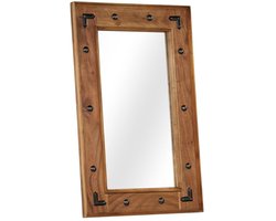 Spiegel | Decoratieve spiegel 50x80 cm massief acaciahout