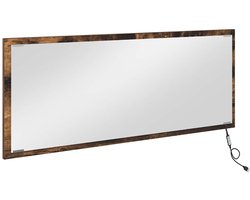 Spiegel | Decoratieve spiegel met Spiegel | Decoratieve spiegel Gerookt eiken 90 x 8,5 x 37 cm Bewerkt hout