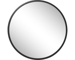 Spiegel Elwin Ø90cm zwart
