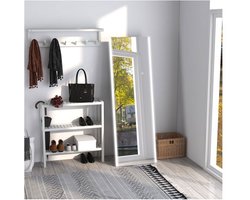Spiegel – LuxMirror – Staande spiegel – LED-verlichting - Wit