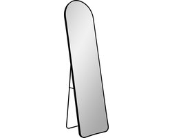 Spiegel Madrid - Spiegel met zwarte lijst 40x150 cm - Passpiegel zwart