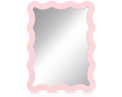 Spiegel, Magnetische Spiegel, Zelfklevende Spiegel, 5 x 7 inch Geschulpte Magnetische Kastspiegel, Kleine Glazen Make-up Spiegel voor Kast, Kantoor Kast Decoraties