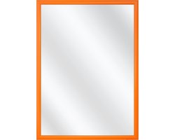 Spiegel met Kunststof Lijst - Oranje -  34 x 44 cm