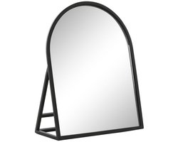 Spiegel met Ondersteuning Home ESPRIT Zwart Kristal Ijzer 20 x 8,5 x 25 cm