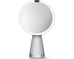 Spiegel met Sensor, HiFi Voice Control, 5x vergroting, Zilver - Simplehuman