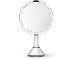 Spiegel met Sensor, Rond, 5x Vergroting, Wit - Simplehuman
