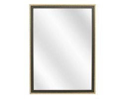 Spiegel met Tweekleurige Houten Lijst - Groen / Blank - 24 x 30 cm