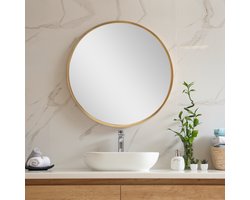 Spiegel Modugno hangend rond Ø50cm goudkleurig