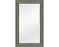 Spiegel Nino Taupe met zilveren kraal Buitenmaat 75x136cm