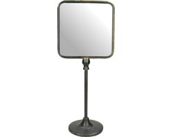 Spiegel op voet - Metaal - Raw Interior - 41 x 17,5 x 11,5 cm - Antiek goud