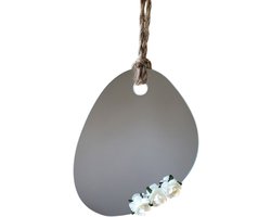 Spiegel - Organische spiegel - Ovale spiegel - Wandspiegel - 25x30 - Wanddecoratie - asymmetrische spiegel - Frameloos