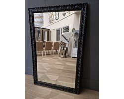 Spiegel Sergio Hoogglans zwart Buitenmaat 95x120cm