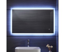 Spiegel - Spiegel met verlichting - Badkamerspiegel - LED - Koper en loodvrij - 80 x 60 cm - Glas