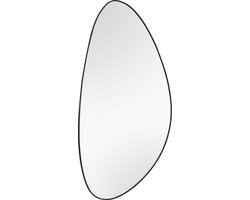 Spiegel - Trion Uca - Ovaal - Inclusief Lijst - Zwart - Metaal