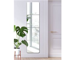 Spiegel van glas HD DIY wandspiegel lange spiegeltegels zelfklevende zelfklevende spiegel zelfklevende spiegel grote muur in keuken, woonkamer en badkamer