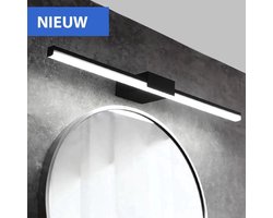 Spiegel Verlichting Led - Spiegellamp - Badkamer - Badkamer Verlichting - Zwart - 55 cm