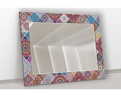 Spiegel - Wandspiegel Decoratie - Interieur Decoratie - Gehard Glas - 50 x 70 cm - Multicolor
