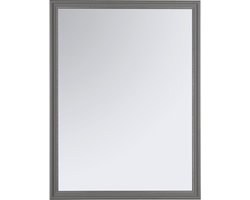 Spiegel - Wandspiegel - Trion Nanino - Grijs - 34x45cm - Spiegelglas - Kunststof