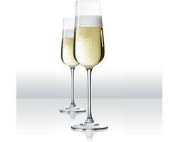 Spiegelau Bordeaux Capri Champagne glazen 2 stuks - Champagneglazen Kristal - Champagneglas - Glas kristal set van 2 - 250 ml - Kristal