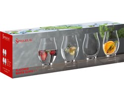 Spiegelau gearomatiseerde waterglazen set van 4, waterglazen, glas, transparant, 450 ml, 4200174