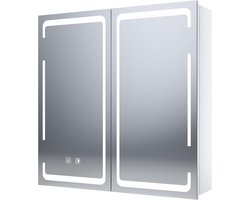 Spiegelkast badkamer met verlichting, instelbare lichtkleuren en condensvrije functie