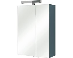 Spiegelkast Rio houtdecoratie Antraciet glans 200 x 500 x 700 cm - Pelipal 311 Mainz