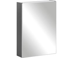 Spiegelkast wit 50 x 707 x 16 cm - Schildmeyer - badkamermeubel met plank