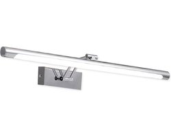 Spiegellamp - Spiegel Verlichting Led - Spiegel Verlichting - Verlichting - Led Verlichting - Ledlamp - Lamp Spiegel - Led Spiegel - Industrieel - Badkamer Spiegel Verlichting - Badkamer Verlichting - Chroom - 55 cm Breed