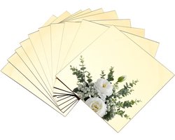 Spiegels voor Wand - Vierkante Spiegel Tegels - Zelfklevende Acryl Frameloze Flexibele Decoratieve Spiegel Wandstickers voor Thuis, Badkamer, Slaapkamer, Kantoor Decoratie - 10 Stuks