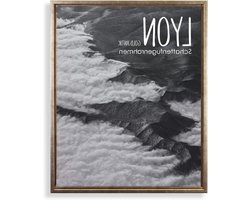 Spieraam Voor Canvas - Zwevend Frame - Muurdecoratie Maken - Omringende Schaduwvoeg - 30x70 cm - Antiek Goud