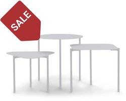 Spinder Design bijzettafel Do-Re-Mi - Grijs - Set van 3 - Staal