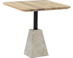 Spinder Design Bijzettafel Flavour - Beton / Eiken - 40 x 40
