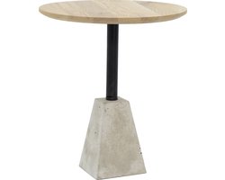 Spinder Design Bijzettafel Flavour - Beton / Eiken - ø 40