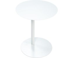 Spinder Design Bijzettafel MERO - Wit - 50 Hoog - Staal