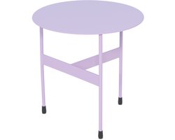 Spinder Design bijzettafel Mira Low - Soft Lilac - Ø 40 - Staal