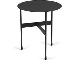 Spinder Design bijzettafel Mira Low - Zwart - Ø 40 - Staal
