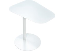 Spinder Design Bijzettafel NOORA - Wit - 50 Hoog - Staal
