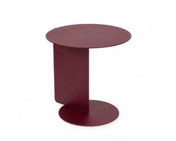 Spinder Design bijzettafel Salsa - Burgundy - Ø 40 - Staal
