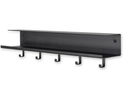 Spinder Design kapstok Easy - Zwart - 5 haken - Staal