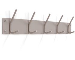 Spinder Design kapstok Fusion 5 - Silky Taupe - 5 haken - Staal