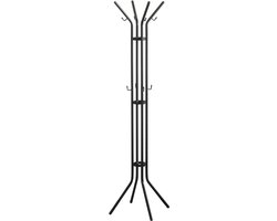 Spinder Design kapstok Jessy - Zwart - 12 haken - Staal