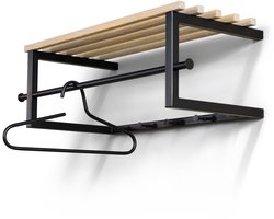 Spinder Design kapstok Marco - Zwart / Eiken - 5 haken - Staal