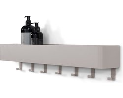 Spinder Design kapstok Multi 7 - Silky Taupe - 7 haken - Staal