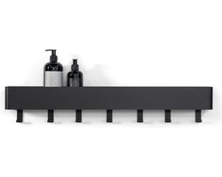 Spinder Design kapstok Multi 7 - Zwart - 7 haken - Staal