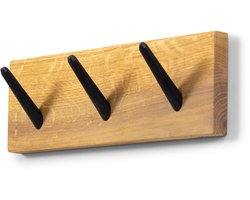 Spinder Design kapstok Nub 3 - Eiken - 3 haken - Eikenhout